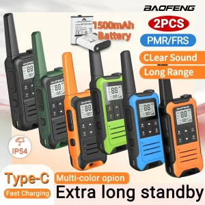 2pcs F22 Long Range Mini Walkie Talkie