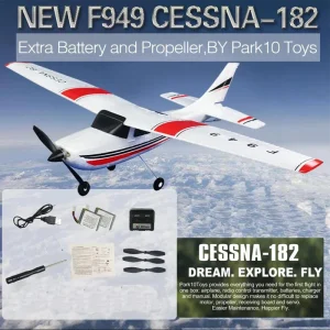 3CH RC Fixed Wing Airplane with Gyroscope
