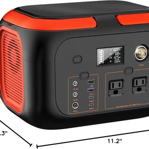 600W Portable Power Station,110V AC Outlets Solar Generator