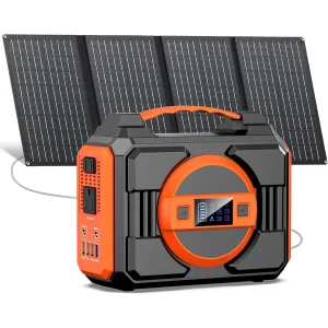 300W Rated Portable Solar Generator Power Station with Solar Panels 40W Included 220Wh