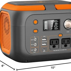 300W Portable Power Station,110V AC Outlets Solar Generator